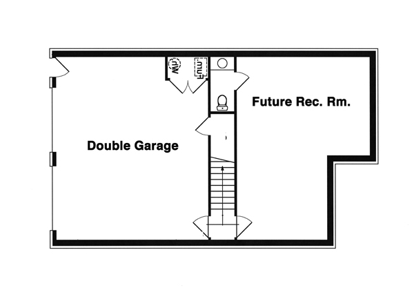 Lower Level image of Overton House Plan